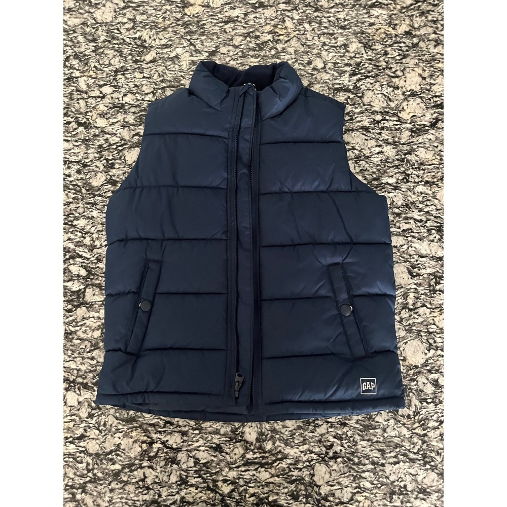 Gap Kids Navy Blue ColdControl Max Puffer Vest Water Resistant Size‎ Medium M